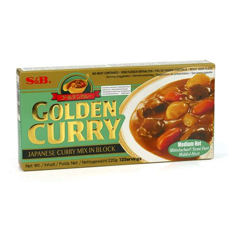 Golden Curry Medium Hot S B Semi Strong Japanese Curry Cubes S B Selected Spices