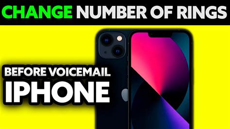 how to change the number of rings on your iphone