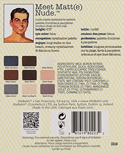 TheBalm Meet Matt E Nude Eyeshadow Palette Shop Now For Stunning