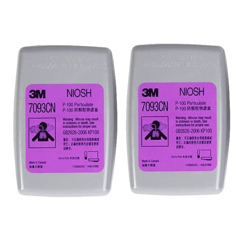 3m 7093 P100 Particulate Filter 2 Pack Personal Protective