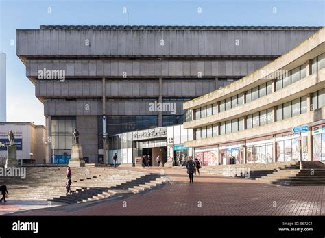 The Entrance To The Old Birmingham Central Library In Chamberlain