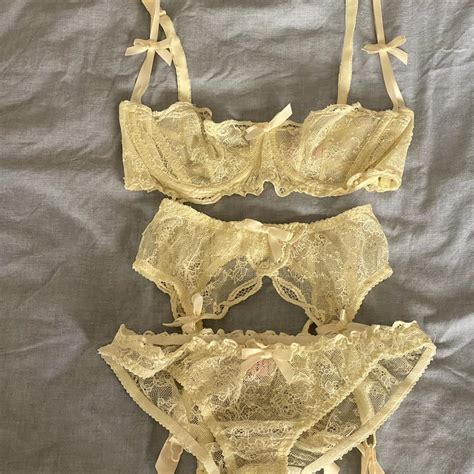 Stunning Love Lingerie Set With Sexy Demi Cup Bra Depop