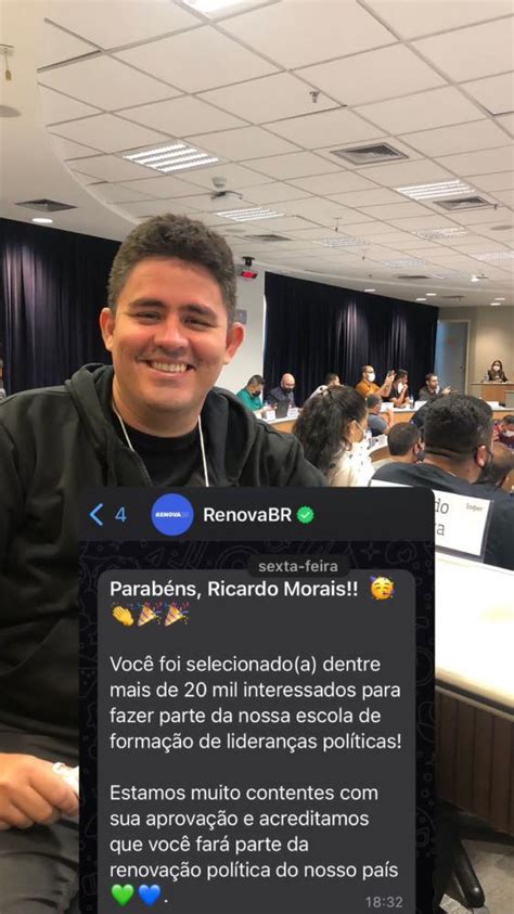 Vereador Ricardo Morais Foi Selecionado Dentre Mais De Mil