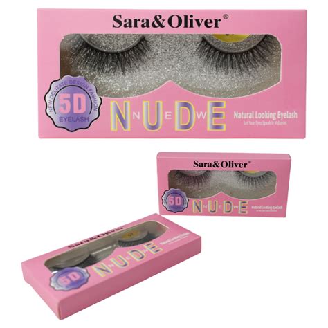 Pestañas de banda volumen 5D SARA Y OLIVER NEW NUDE CAJA ROSADA Zona 1 Mode GT