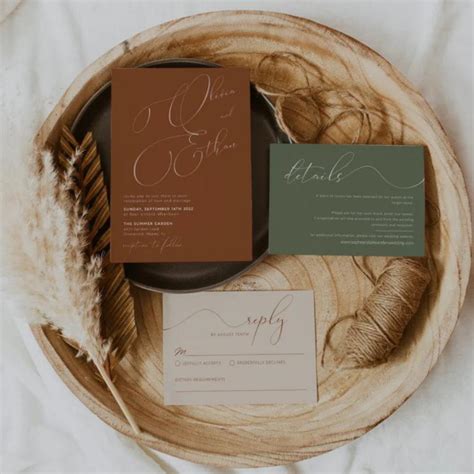 17 Fall Wedding Invitations Junebug Weddings