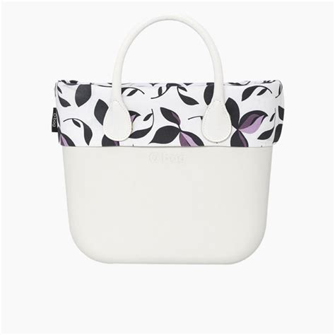 O Bag Mini Trim Fabric Iris Print Orchid Obagph