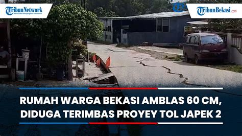 Puluhan Rumah Dan Kontrakan Di Bojongmangu Bekasi Amblas Diduga Imbas