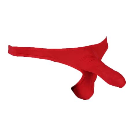 Men Penis Sleeve Thong Low Waist Gay Underwear Penis Pouch Jockstrap Sexy Sheath Tanga Soft G