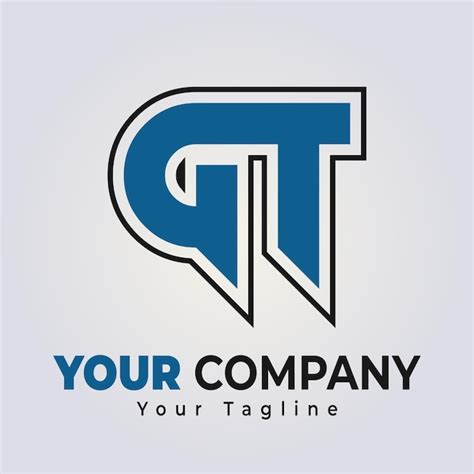 premium vector gt logo template