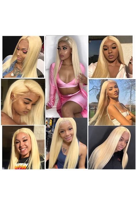 KAFEIER Blonde Lace Front Wigs Human Hair Straight Human Lace Wig Hd Transparent X