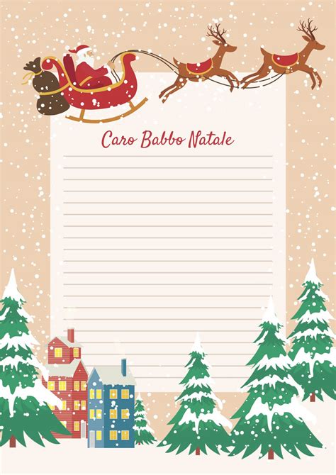 Lettera Di Babbo Natale Da Stampare E Colorare Cornici Natale Gratis