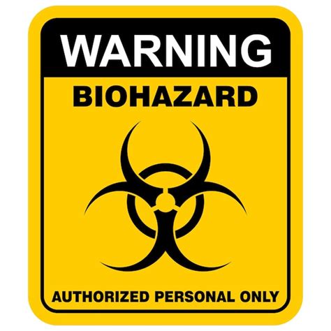 Дизайн плаката на тему коронавируса со знаком биологической опасности ...