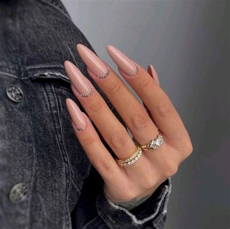 Classy Long Nude Nails Simple Nails Long Nails Gel Nails