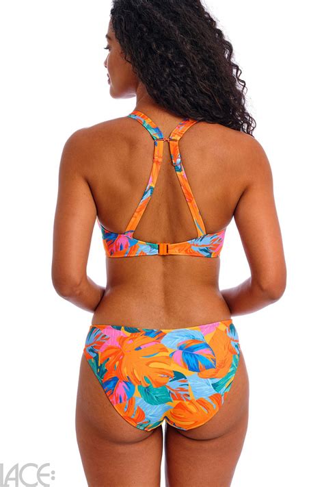 Freya Swim Aloha Coast Halter Bikini Top G M Cup ZEST Lace Lingerie