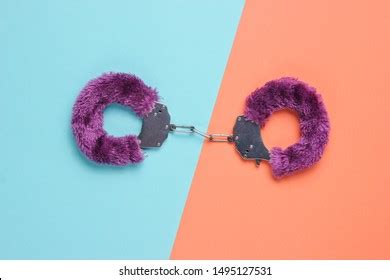 Handcuffs Sex Games On Colored Background Stock Photo Shutterstock