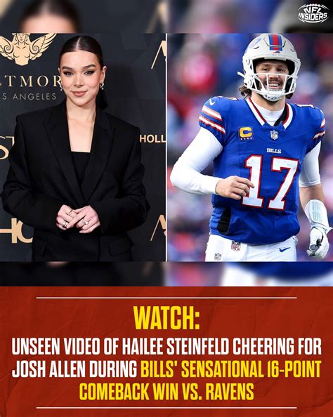 NFL - Unseen video shows Hailee Steinfeld cheering passionately for ...