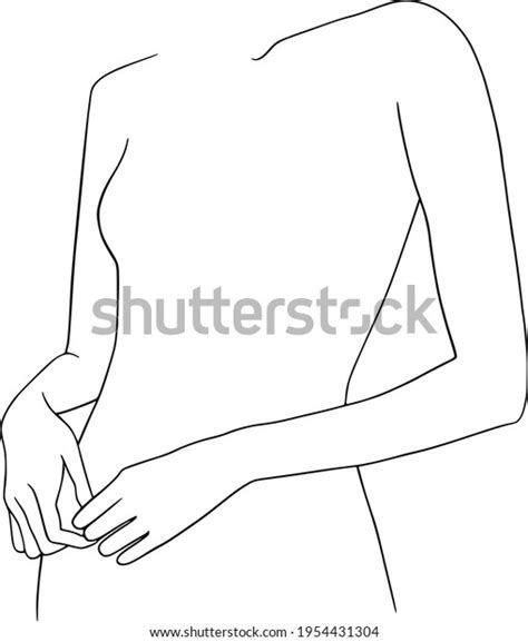 Naked Women Line Art Clipart Nude Stock Vector Royalty Free Shutterstock
