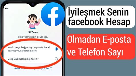 E Posta Ve Telefon Numaras Olmadan Facebook Ifresi Nas L S F Rlan R