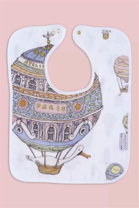 Atelier Choux Paris Large Bib Hot Air Balloon