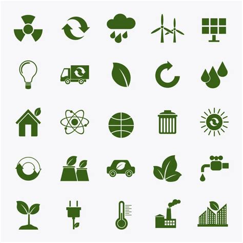 Ecology And Environment Icons — Stock Vector © Stoyanh 5178907