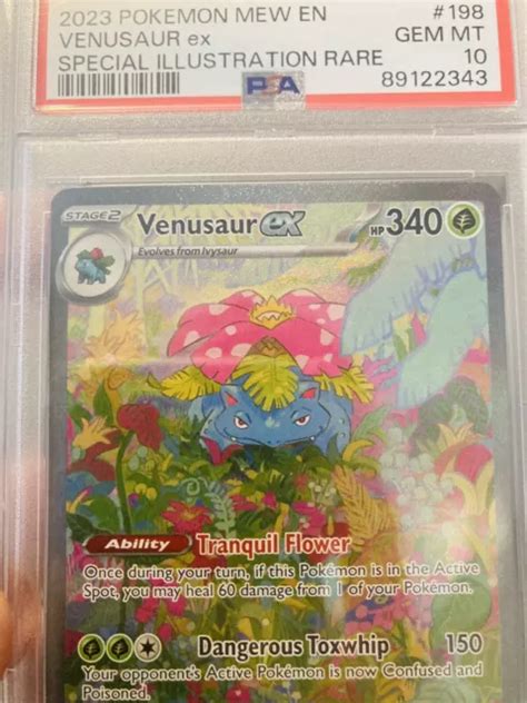 Psa 10 Venusaur Ex 198165 Special Illustration Rare Pokemon Scarlet Violet 151 29505