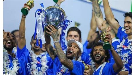 Neymar Ikut Rayakan Al Hilal Jadi Juara Liga Arab Saudi Cristiano