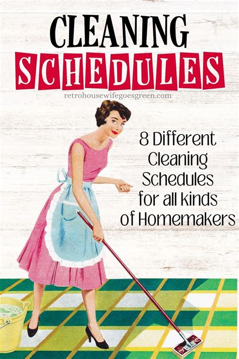 A Comprehensive List Of Cleaning Schedules For Every Homemaker Artofit