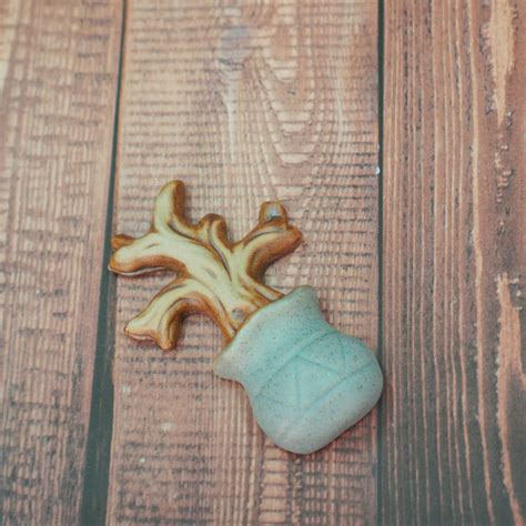Succulent Tree Ornament Blue Zigzag Succulentsucculents
