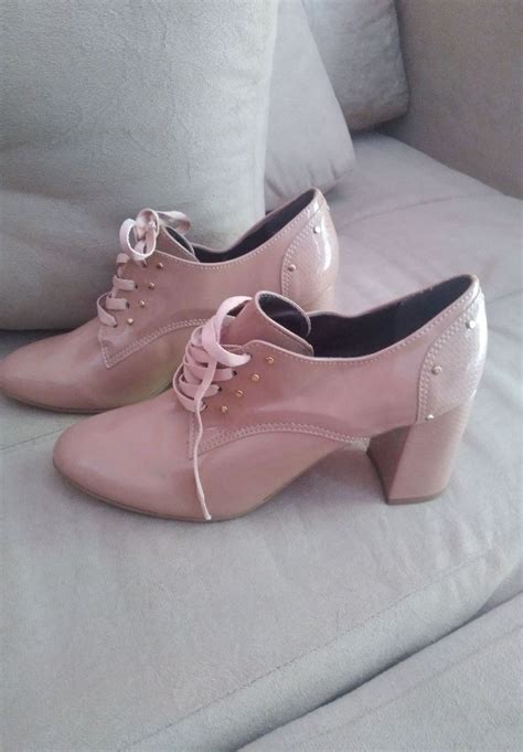 Ankle Boot Nude Salto Bloco Renata Mello Sapato Feminino Renata Mello Nunca Usado