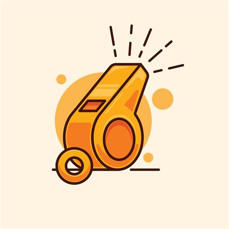 Yellow whistle. cartoon illustration. 51214078 Vector Art at Vecteezy