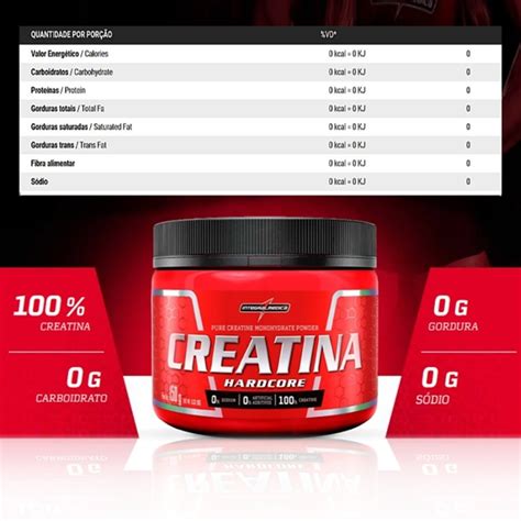 Suplemento Creatina Integralmédica Hardcore 150g Suplemento Creatina