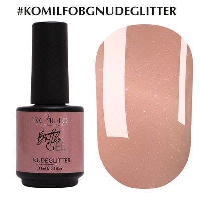 Гель Komilfo Bottle Gel Nude Glitter 15 мл купить bottle gel komilfo в Киеве и Украине цена