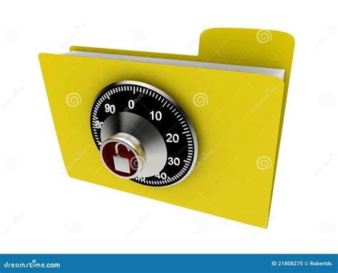 protected folder stock illustration illustration  privacy