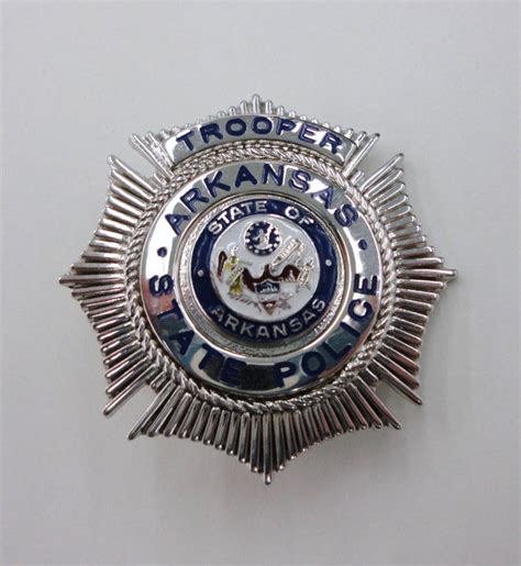 Badge Arkansas State Police Trooper Works Emuseum