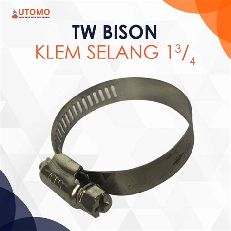 Jual Klem Selang Stainless Bison Penjepit Satuan Shopee Indonesia