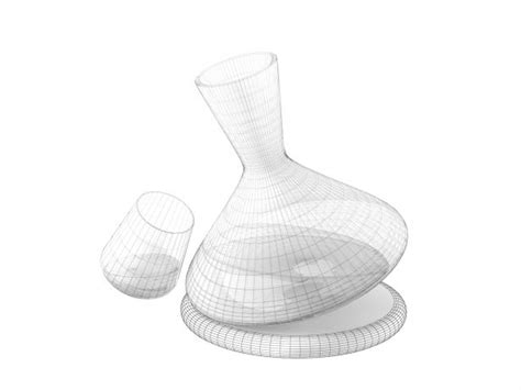 Nude Balance Wine Set D Model