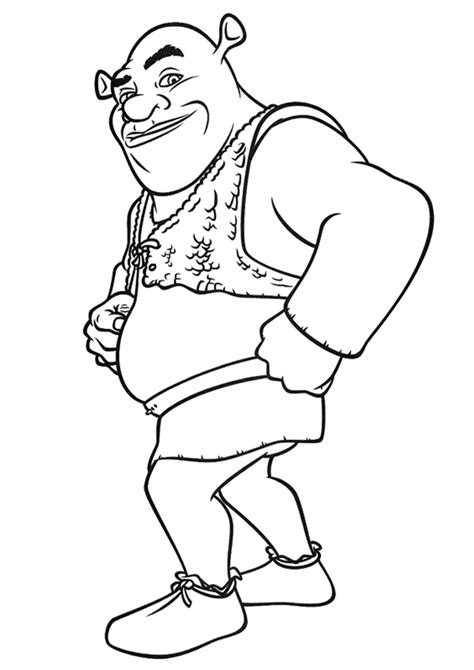 Shrek Sosteniendo Burro Para Colorear Imprimir E Dibujar Coloringonly