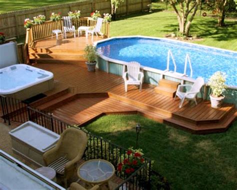 Trendy Deck Ideas For Above Ground Pools