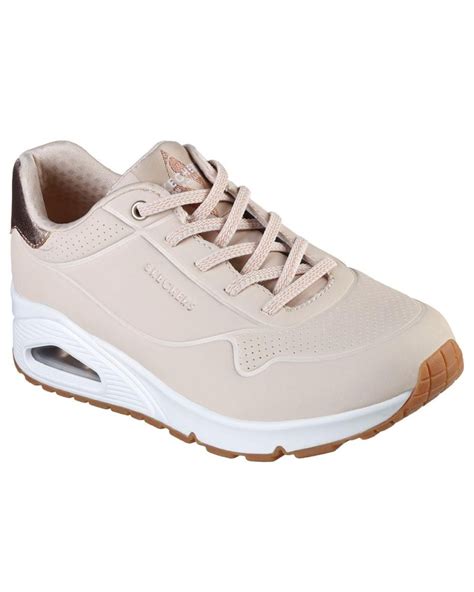SKECHERS UNO SHIMMER AWAY Zapatillas Bajas Mujer Nude
