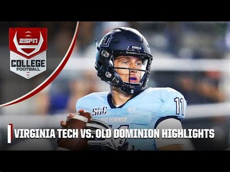 Virginia Tech Hokies Vs Old Dominion Monarchs Full Game Highlights