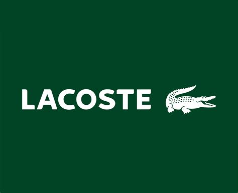 Lacoste Logo Brand Clothes Symbol White Design Fashion Vector