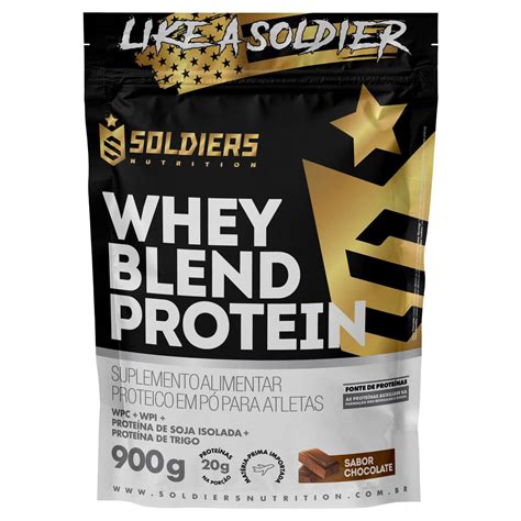 Whey Concentrado X Isolado - Whey Blend Protein Concentrado E Isolado - 900g - Soldiers Nutrition ...