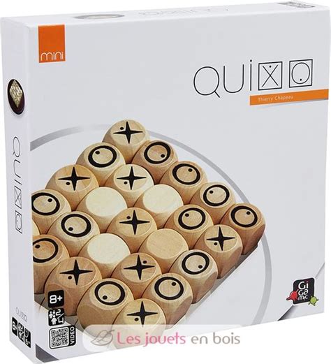Quixo Mini Gigamic GDQI - Strategie- und Denkspiel - Brettspiel aus Holz