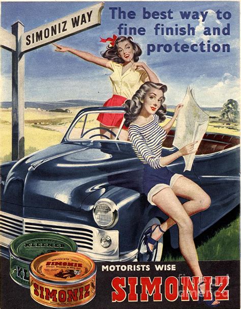S Uk Simoniz Cars Wax Polish Sex Drawing By The Advertising Archives Fine Art America