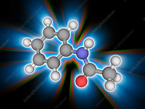 Acetanilide Organic Compound Molecule Stock Image F