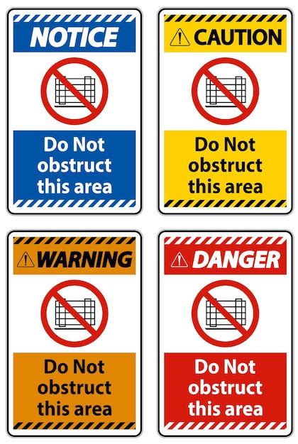 obstruction sign images    freepik