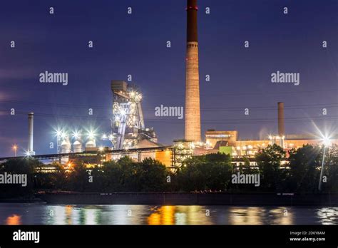 Steel Mill Huttenwerke Krupp Mannesmann Hkm Stock Photo Alamy