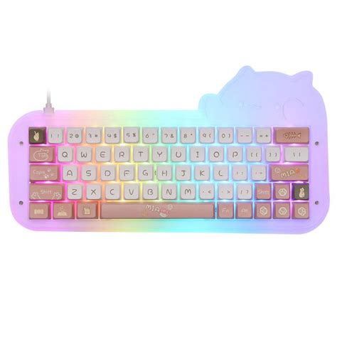 Epomaker Mini Cat Rgb Wired Hot Swappable Mechanical Keyboard Tactile Switch