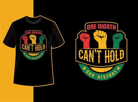 Premium Vector Typography Vintage Black History Month T Shirt Design