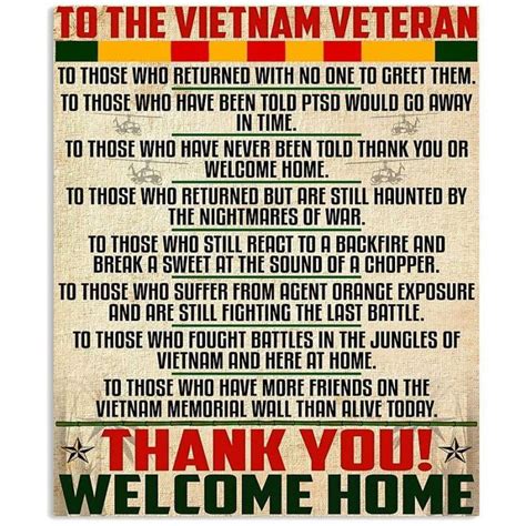 To The Vietnam Veteran Vietnam Memorial Wall Than Alive Today Thank You